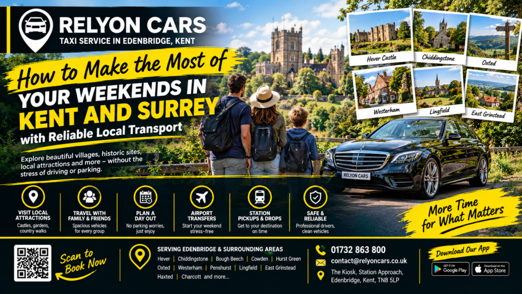 How to Make the Most of Your Weekends in Kent and Surrey with Reliable Local Transport