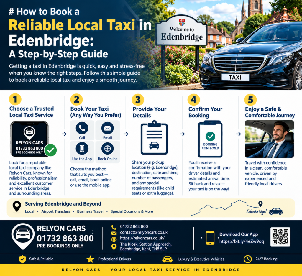 Book a Reliable Taxi in Edenbridge | Step-by-Step Guide